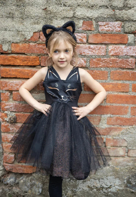 Great Pretenders   Black Cat Dress & Headpiece