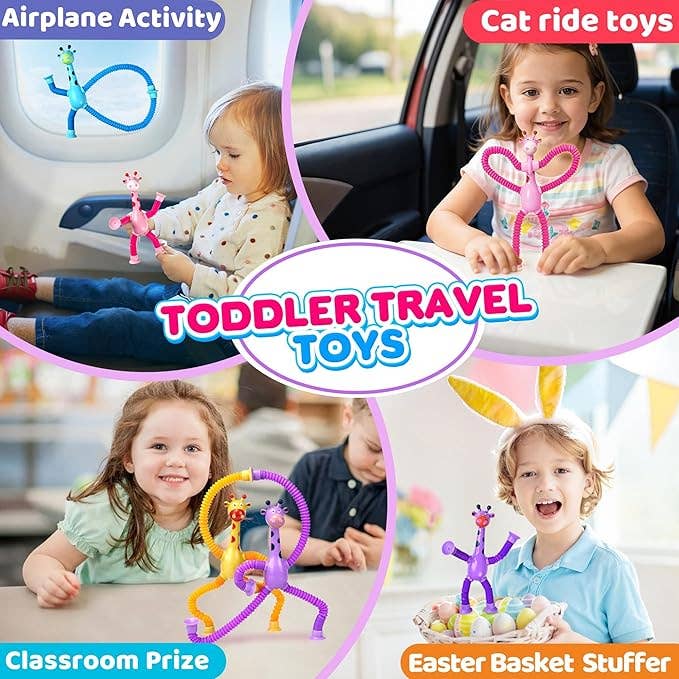 Giraffe Toy Pop Tube Fidget Toy Sensory Toy