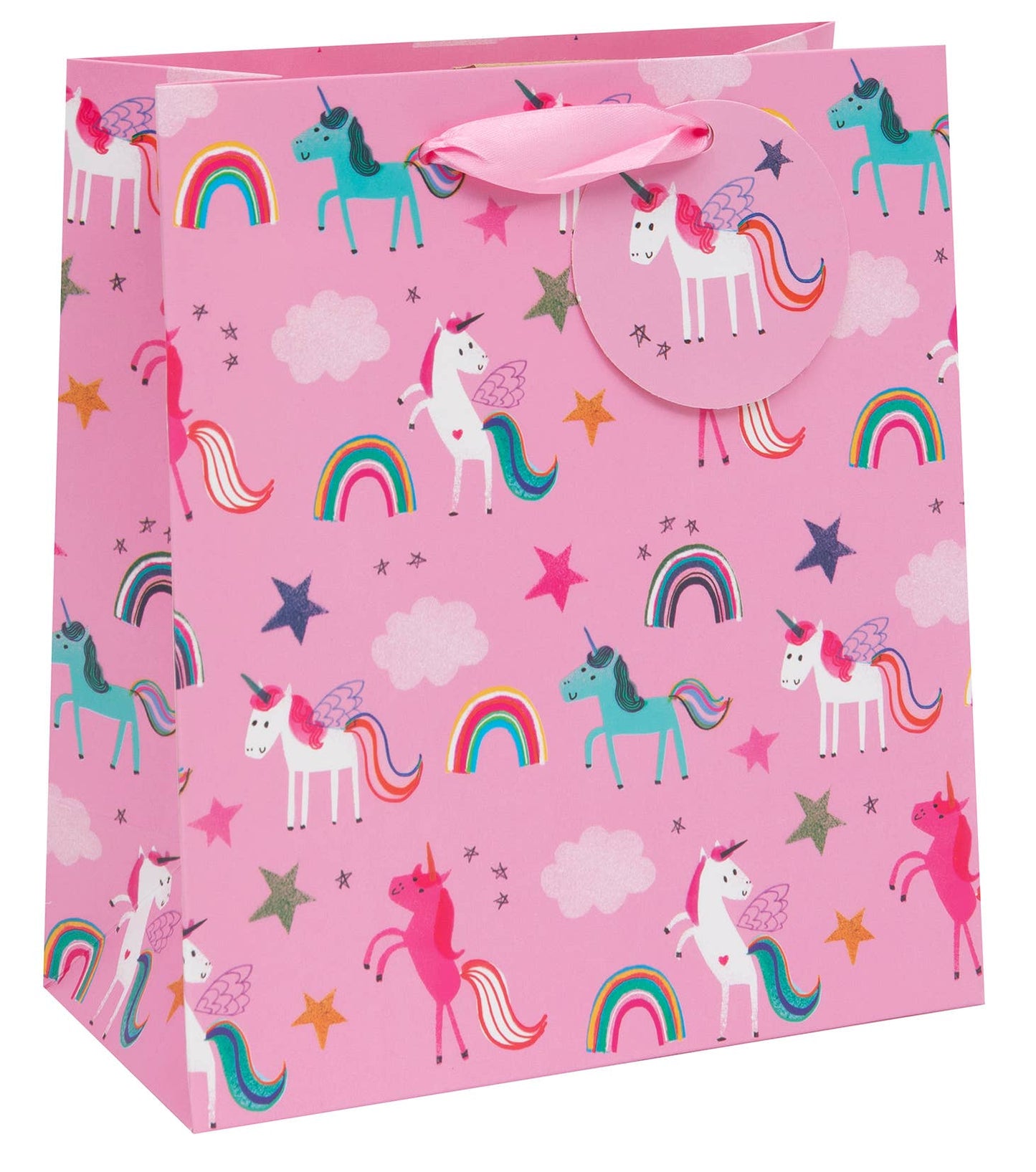 BAG MEDIUM UNICORNS PINK