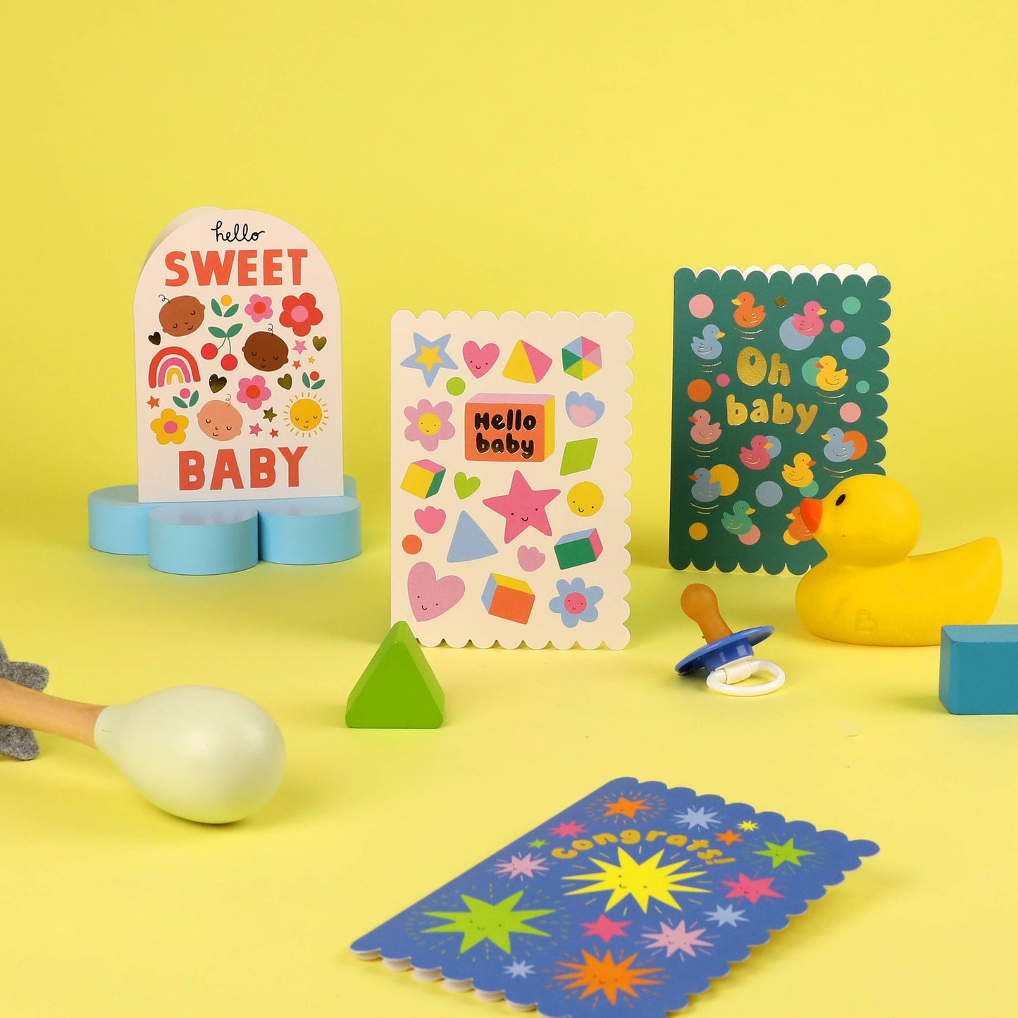 Inclusive New Baby Card | Gender Neutral Modern Baby Card