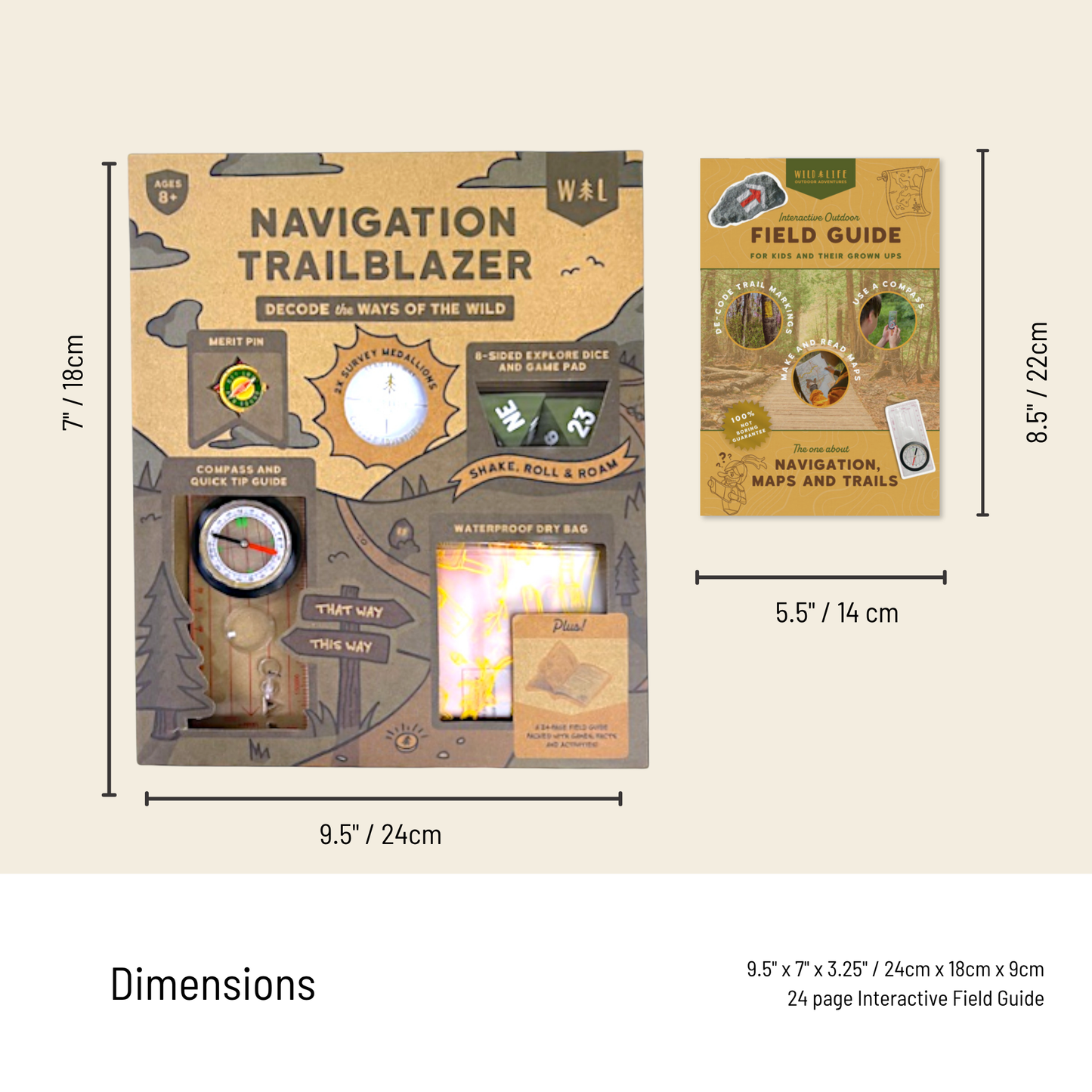 Kids Navigation Kit Compass Map Skills Adventure Set