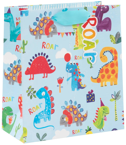 BAG MEDIUM   DINOSAUR ROAR