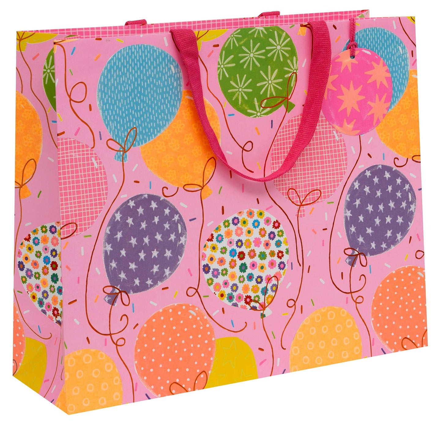 Bag Shopper Landscape Big Balloons Pink