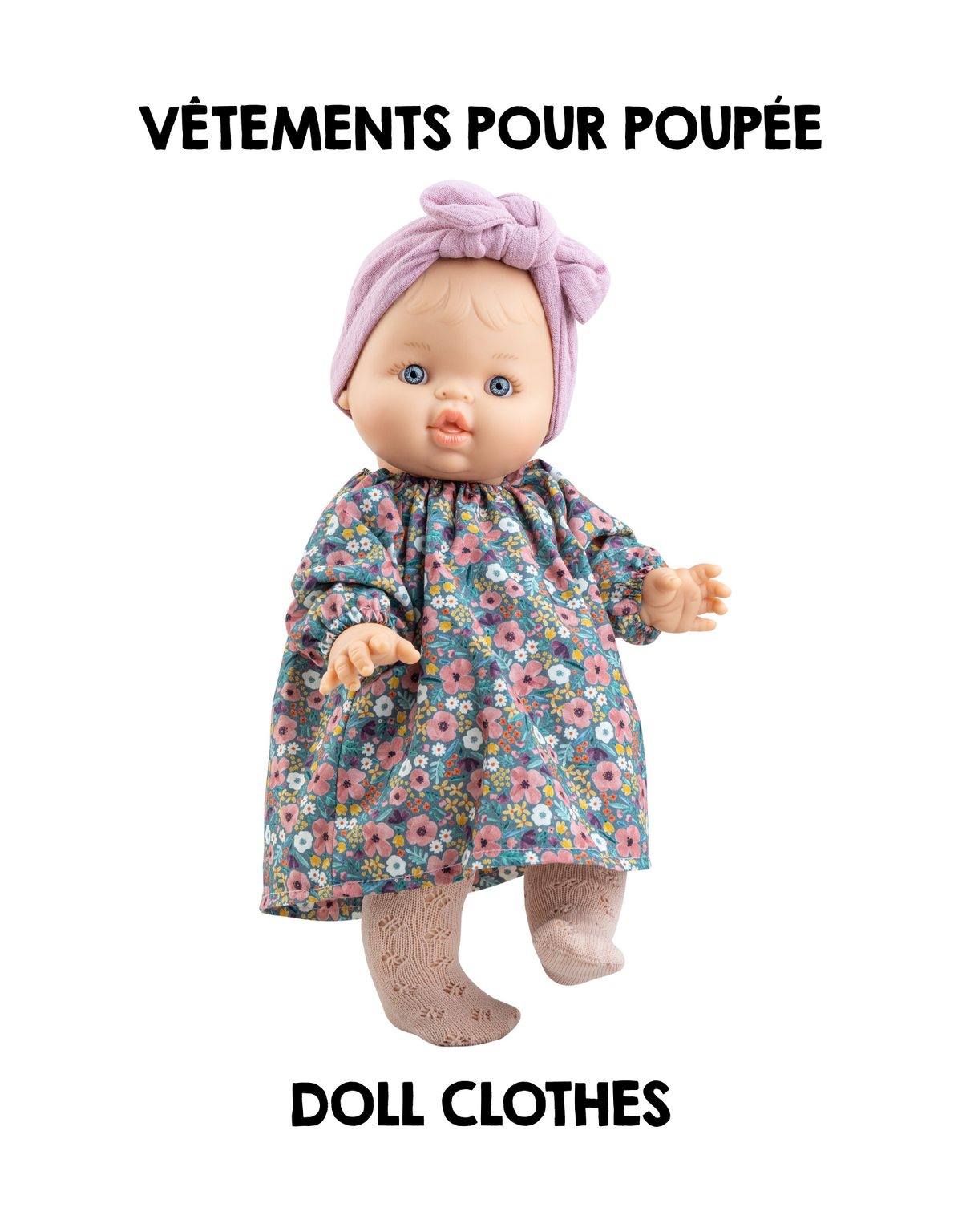 Clothes for Gordis dolls - Floral dress - Paola Reina