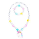 Great Pretenders - White Unicorn Necklace & Bracelet Set