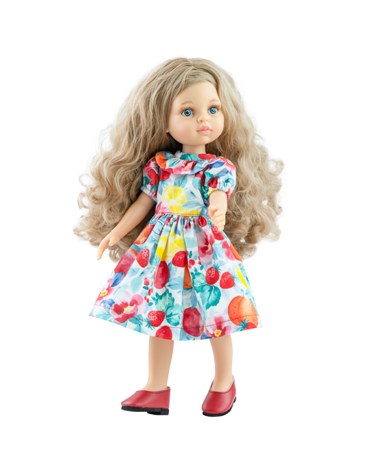 Las Amigas doll - Carla with fruit dress - Paola Reina