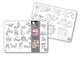 2 Compact coloring mats, alphabet & numbers