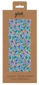 TISSUE  SPOTTY BLUE 4 SHEETS
