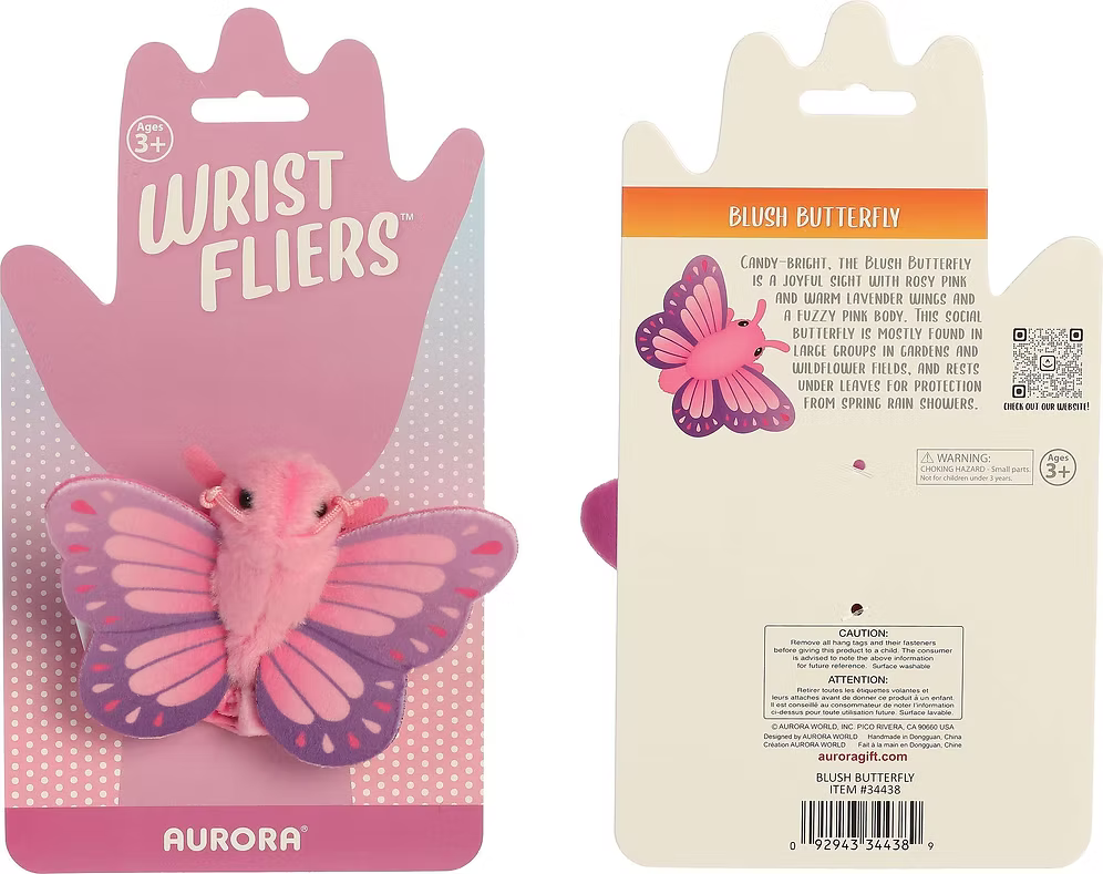 Wrist Fliers™ - 5" Blush Butterfly