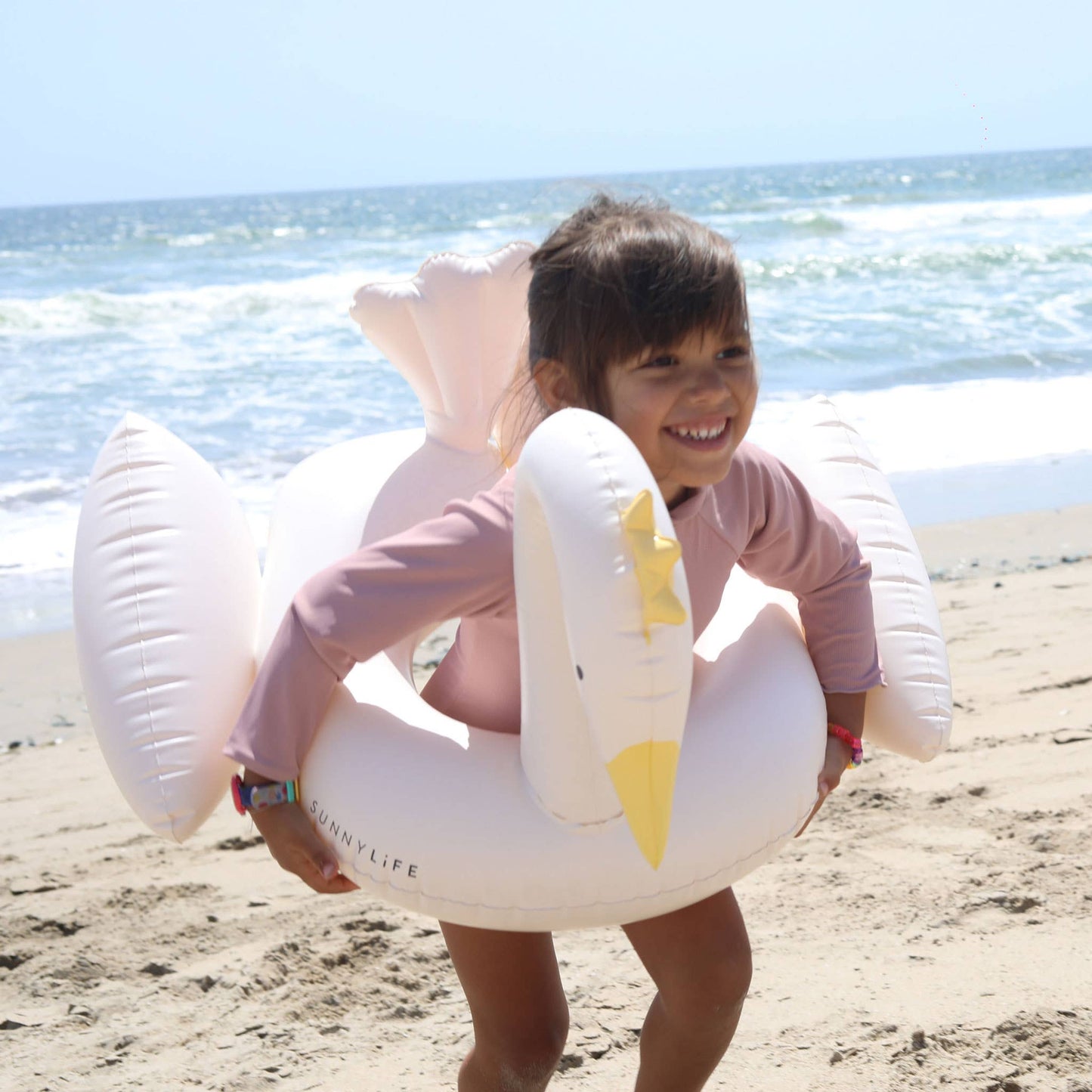 Kids Pool Ring Princess Swan Multi