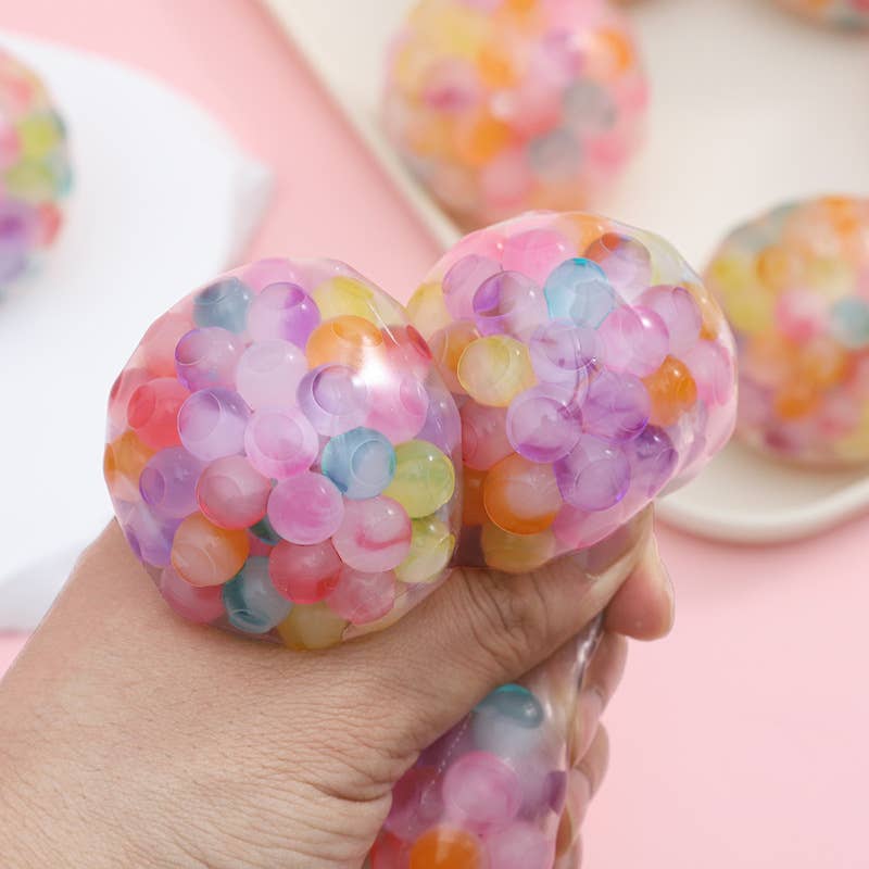 Colorful Beaded Grape Squeeze Ball
