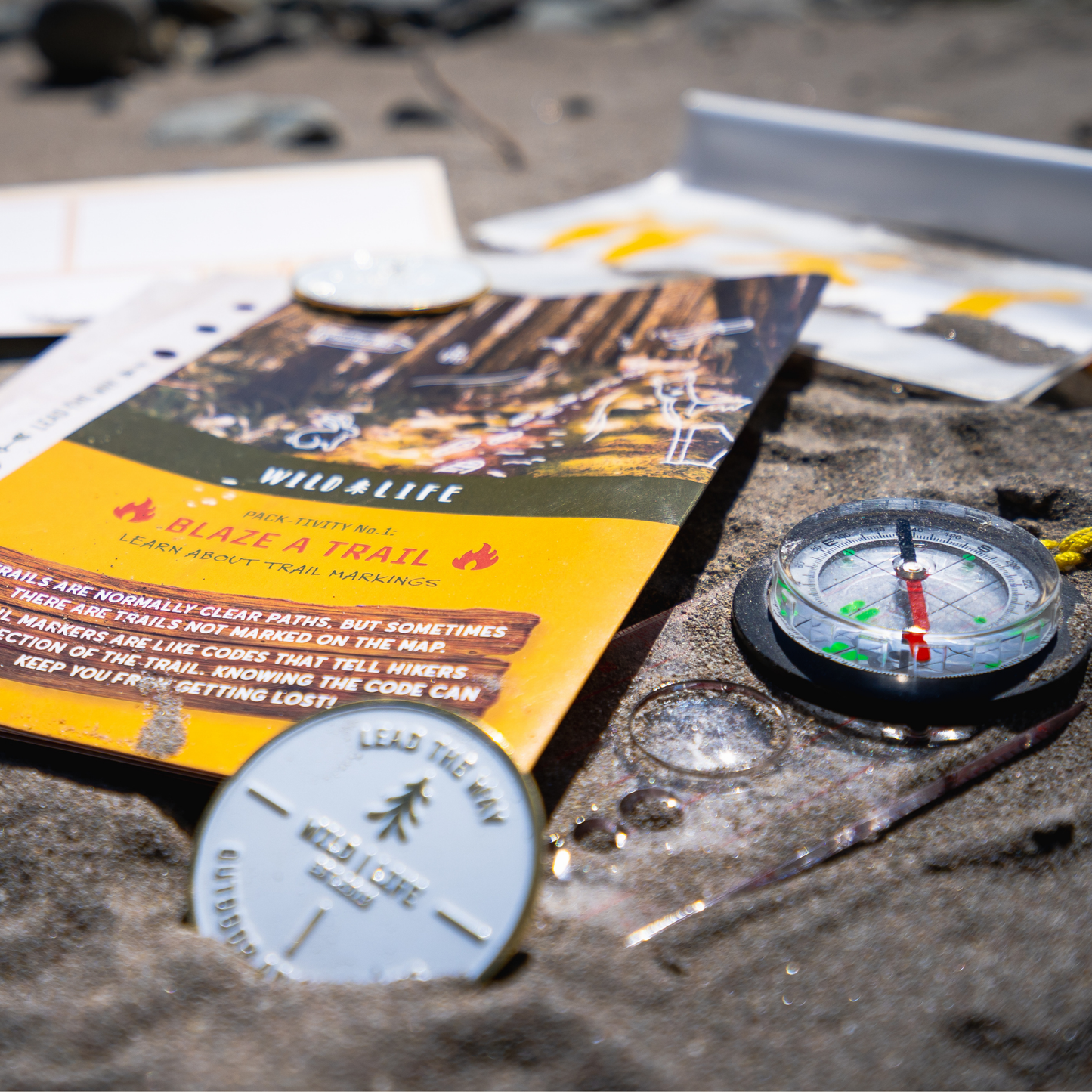 Kids Navigation Kit Compass Map Skills Adventure Set