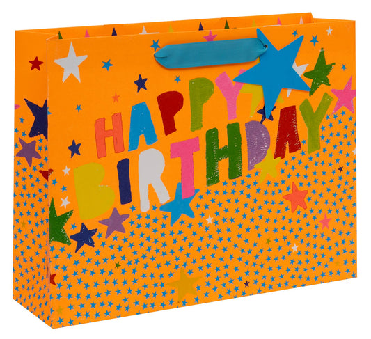 Bag Large Landscape Happy Birthday Stars