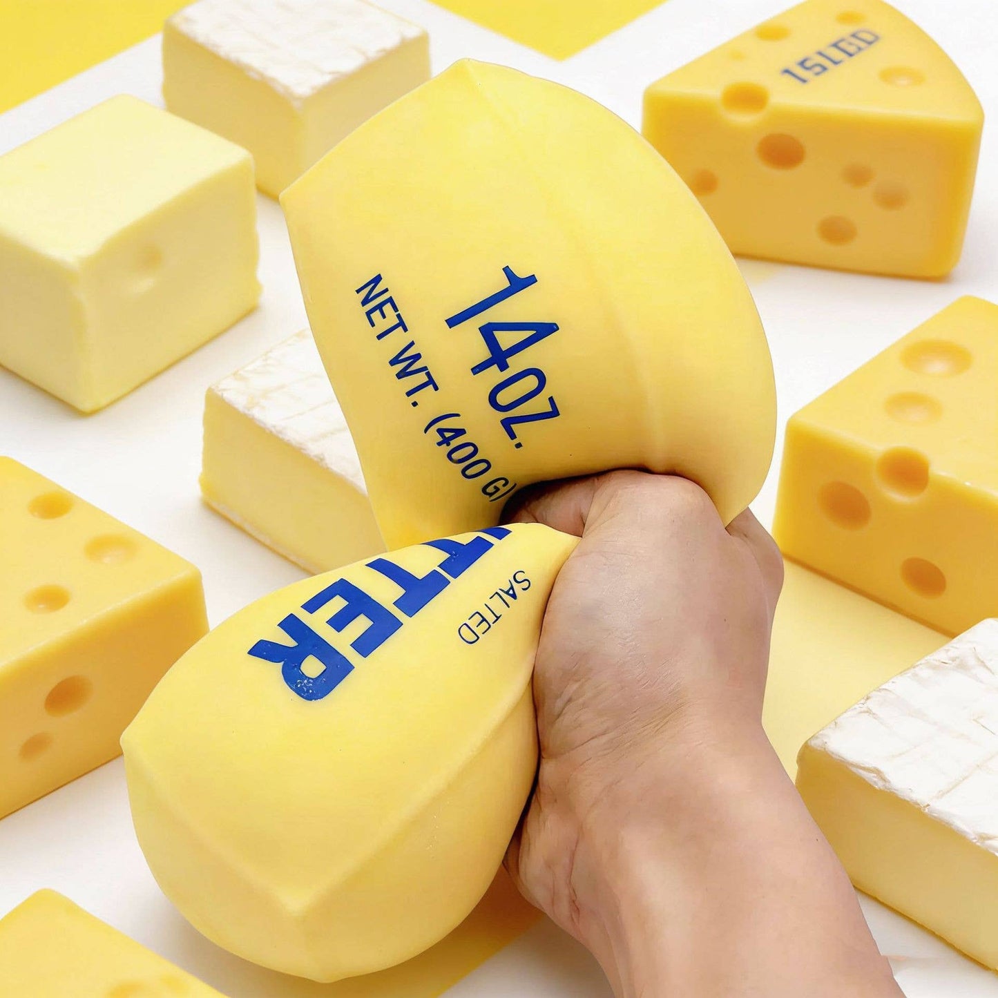 Large Butter Stick Squishy Toy Slow Rising
