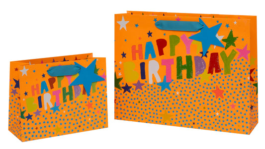 Bag Large Landscape Happy Birthday Stars