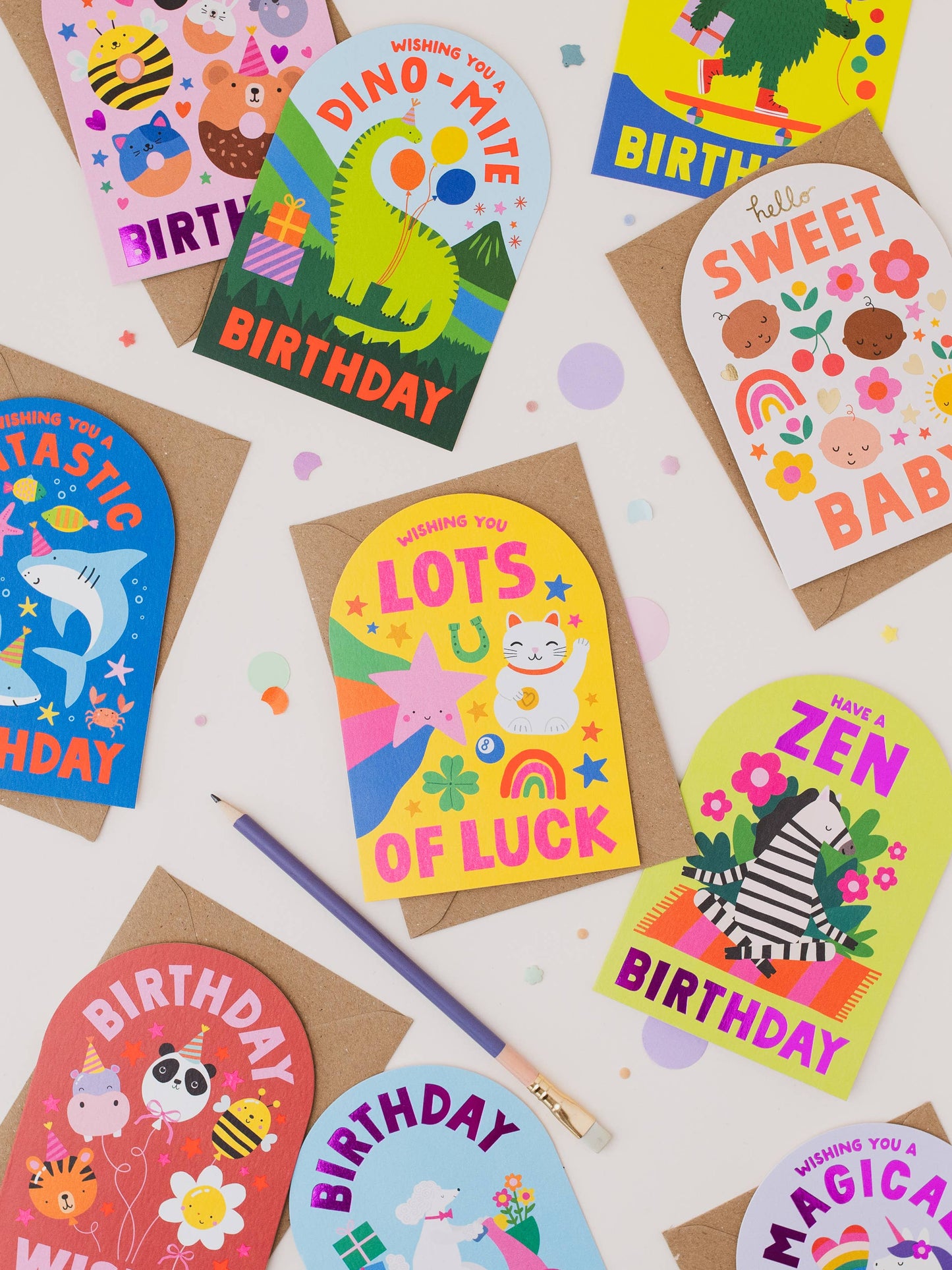 Inclusive New Baby Card | Gender Neutral Modern Baby Card