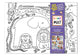 Table top coloring mat, cute animals