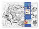 Table top coloring mat, compact size, pretty fish