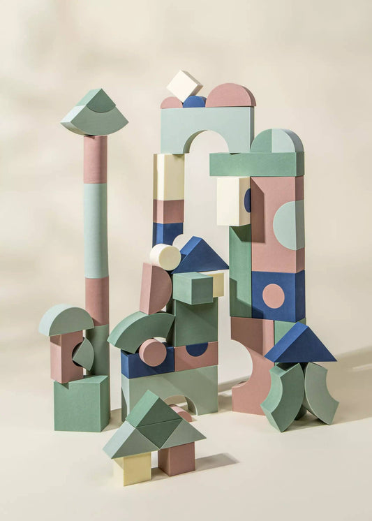 EVA Foam Building Blocks Set - Medium (52 pcs) 