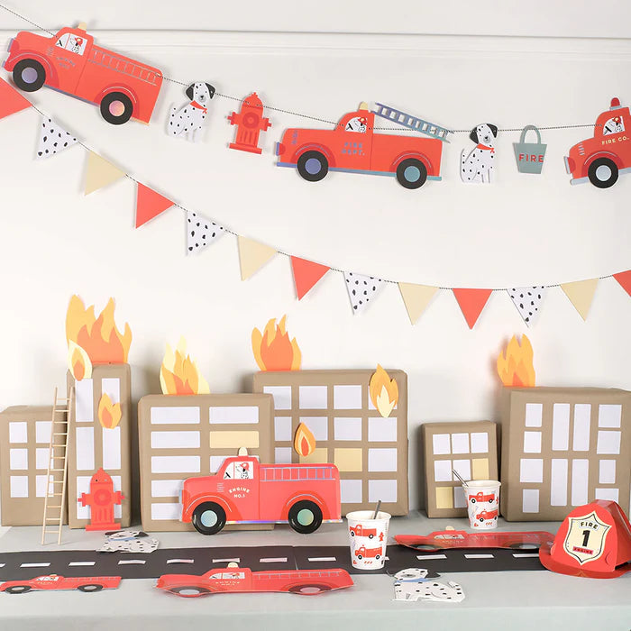 Fire Truck Party Garland