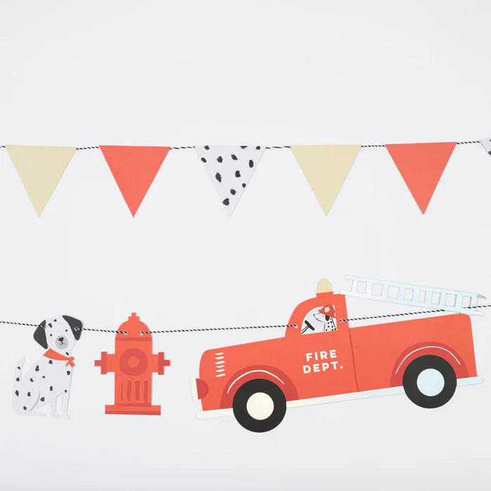 Fire Truck Party Garland