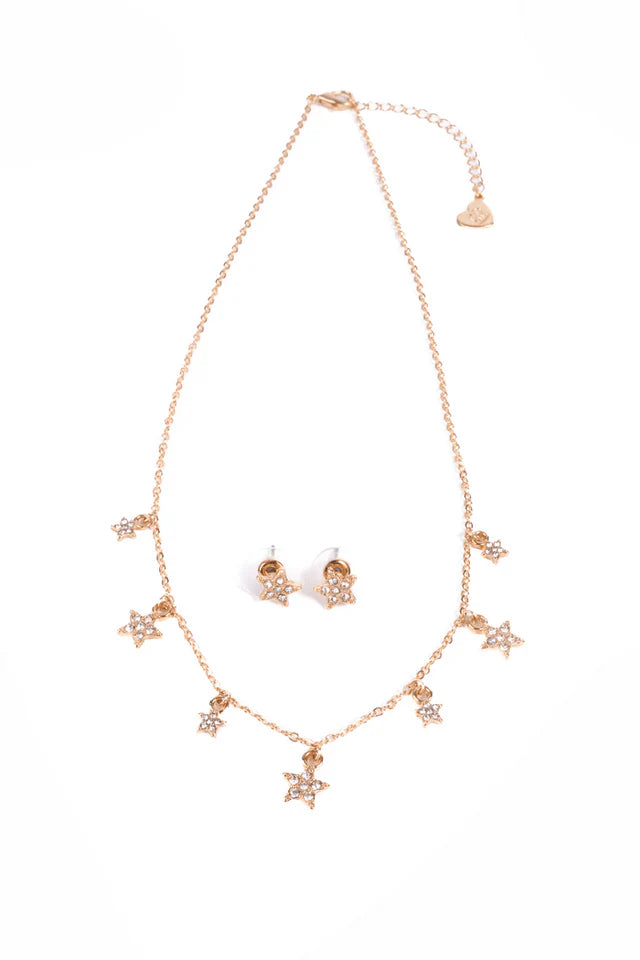 Great Pretenders - Boutique Chic Rising Star Necklace & Earrings