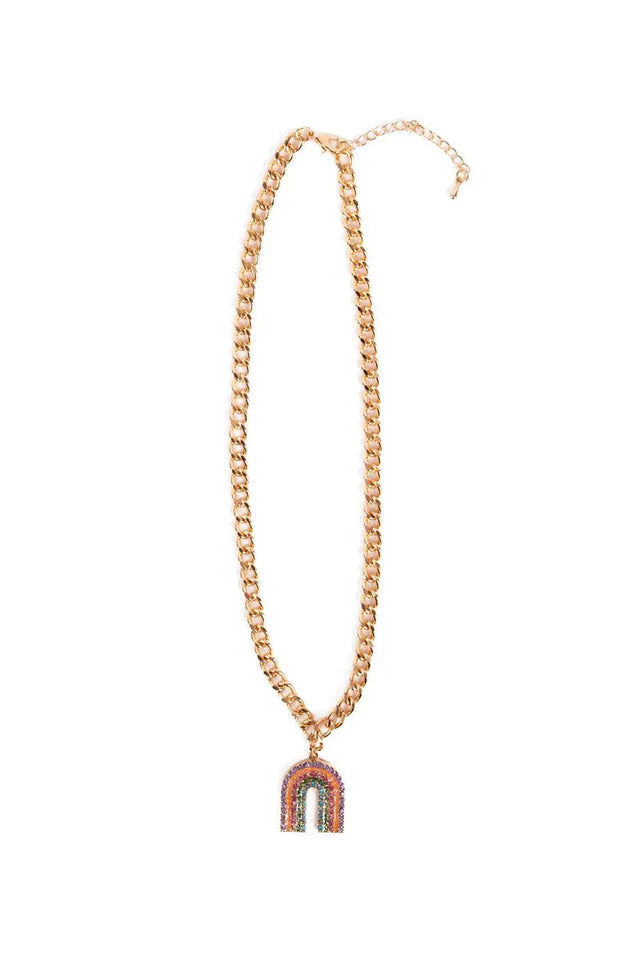 Great Pretenders - Boutique Chic Somewhere Over the Rhinestone Necklace