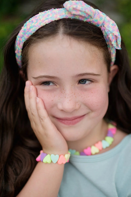 Great Pretenders - Sweet Tart Heart Necklace & Bracelet Set