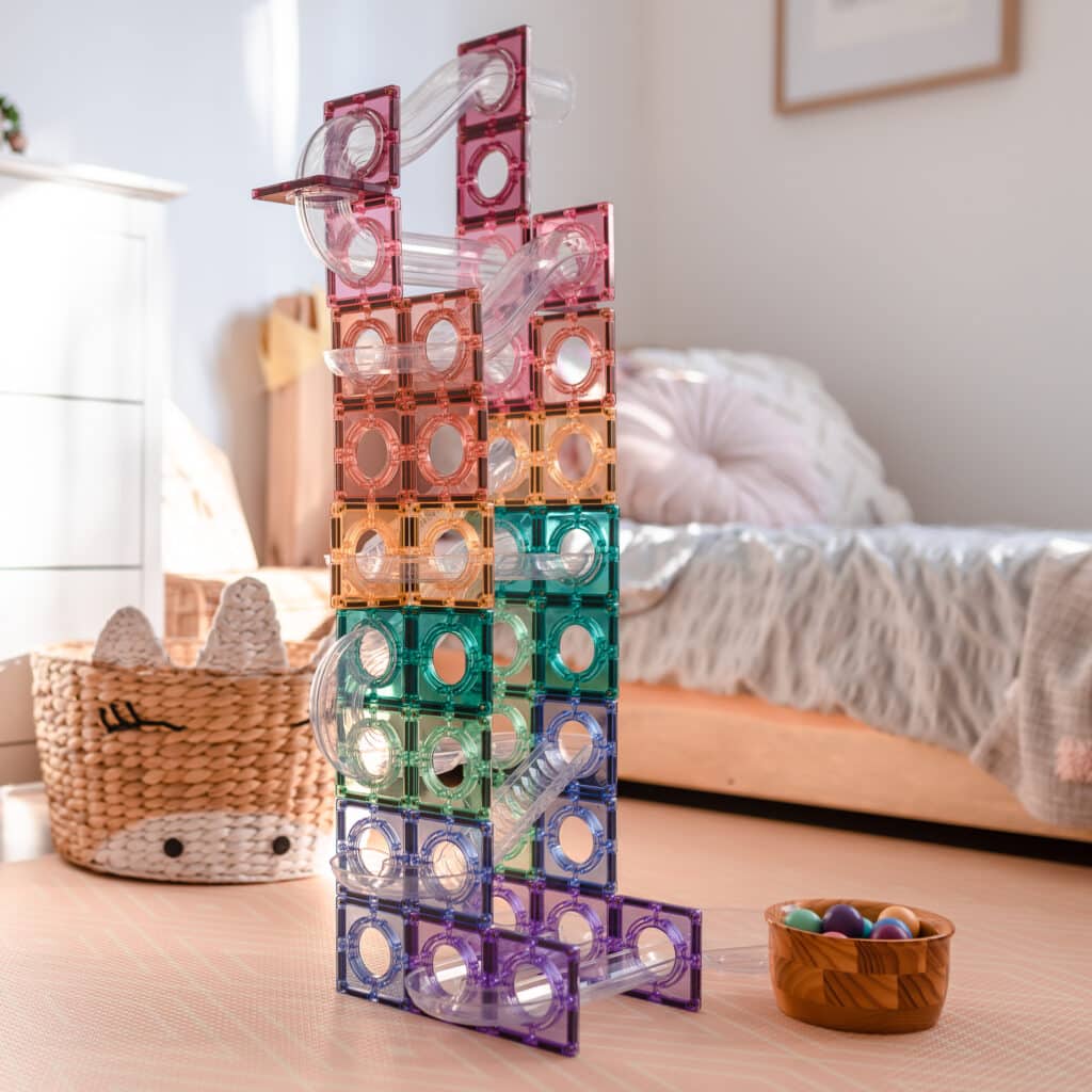 CONNETIX Pastel Ball Run Pack, 106 Pieces