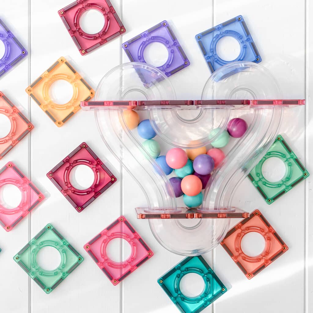 CONNETIX Pastel Ball Run Pack, 106 Pieces