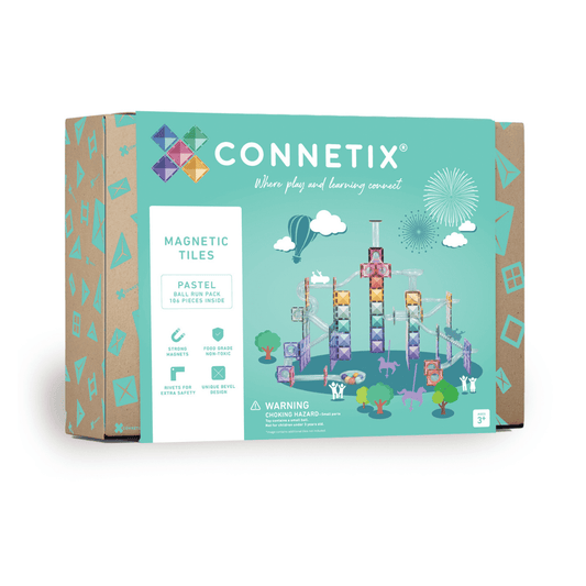 CONNETIX Pastel Ball Run Pack, 106 Pieces