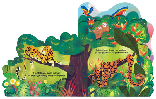 In the Rainforest A lush multi-layered die cut reveal celebrating Rainforests