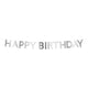 Silver Scallop Happy Birthday Garland