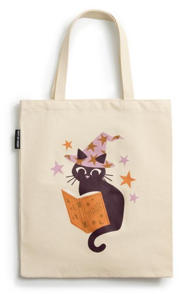 Witchy Cat Tote Bag