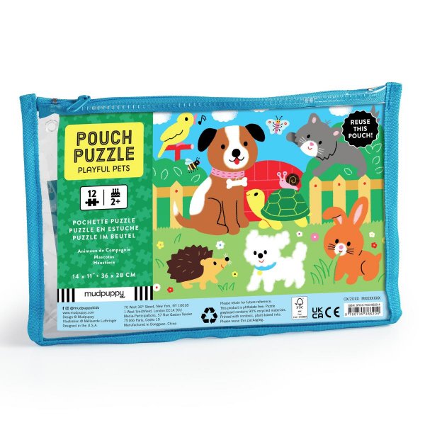 Playful Pets 12 Piece Pouch Puzzle