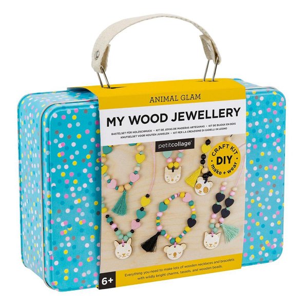 Animal Glam My Wood Jewelry Craft Set