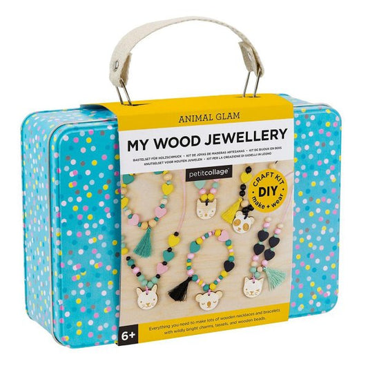 Animal Glam My Wood Jewelry Craft Set