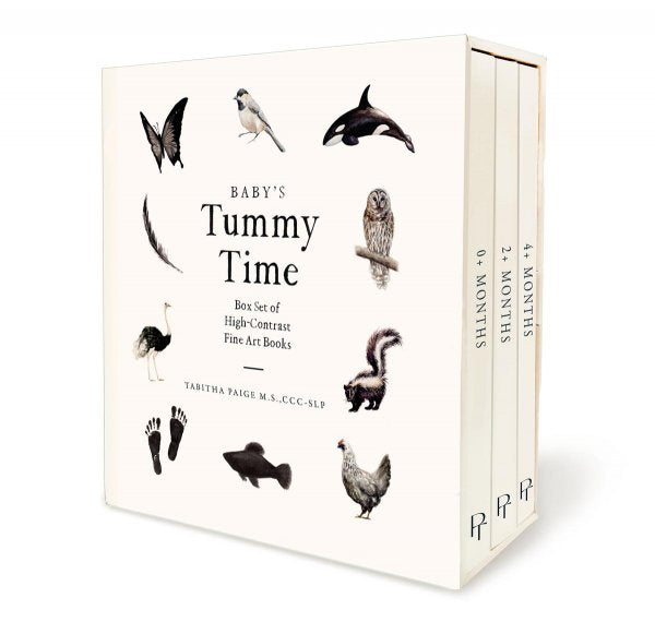Baby's Tummy Time Book Box Set A 3-Book Box Set of High-Contrast Art