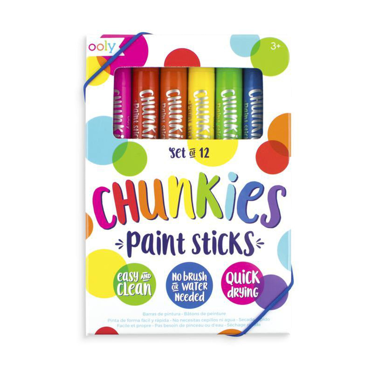 Ooly Chunkies Paint Sticks - set of 12