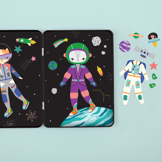 Space Cat Magnetic Dress Up  Tin