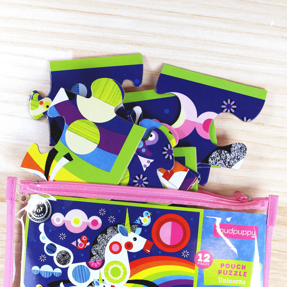 Unicorns 12-Piece Pouch Puzzle